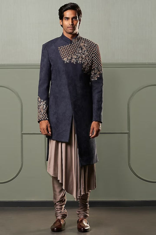Asymmetric Indo Western For Men