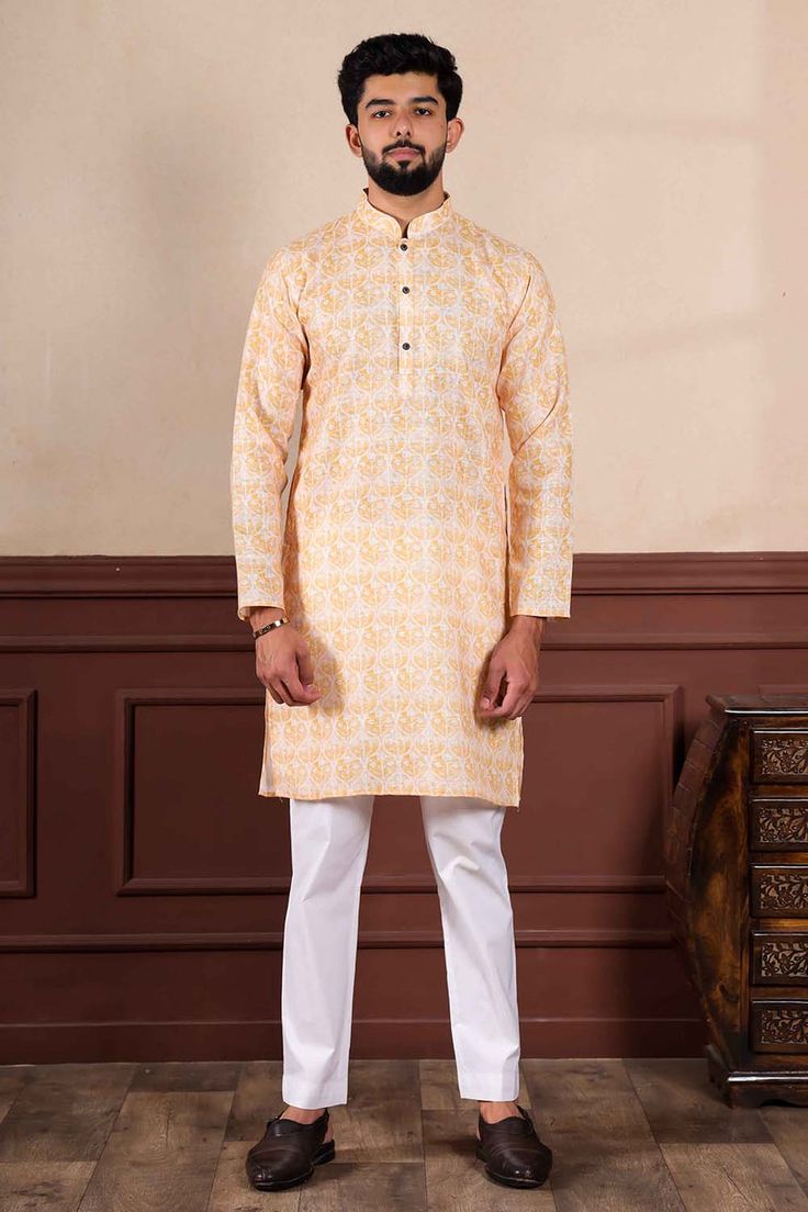 Classic Cotton Kurta Pajama For Men