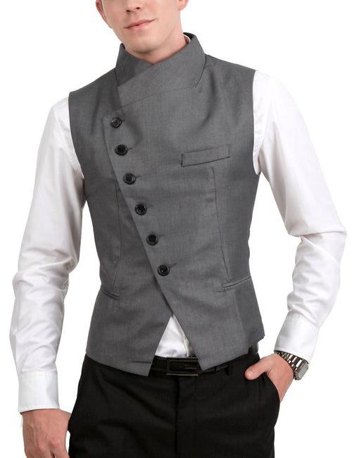 Asymmetric Waistcoat For Men