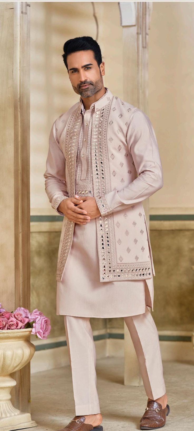 Classic Kurta Pajama with Jacket For Men