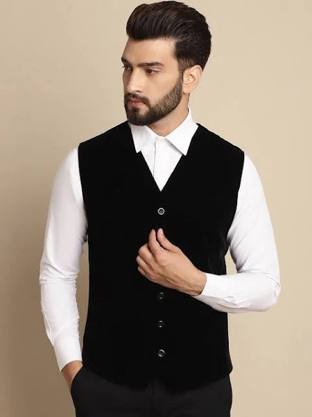 Classic Single-Breasted Waistcoat For Men