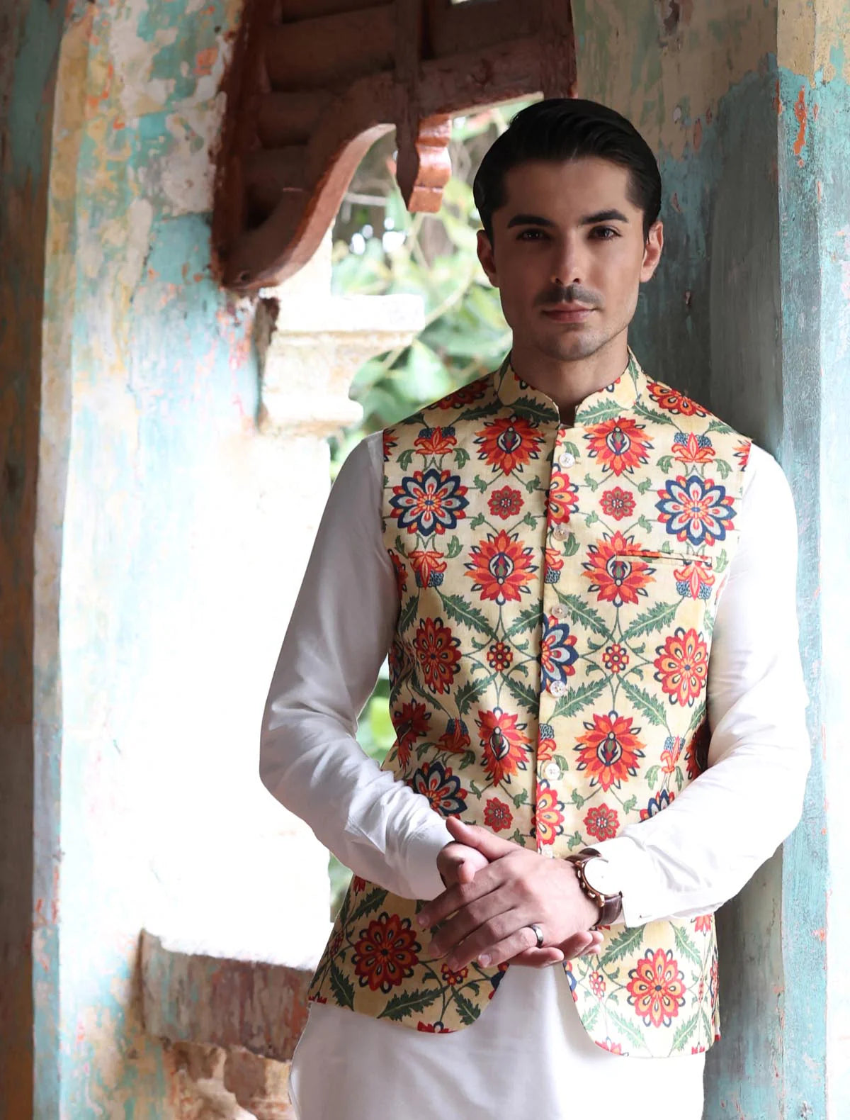 Printed / Patterned Waistcoat For Men